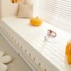 French Retro Pure Cotton Fabric Bay Window Mat Bedroom Balcony Window Sill Card Seat Non-Slip Mat Tatami Mat Sofa Cushion
