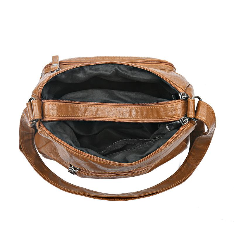 Middle-aged Women's New Style of Mother's Large Capacity Soft Leather Fashionable and Versatile Atmospheric