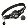 Collare GPS per Gatti con Cinturino Riflettente, Mini Dispositivo di Localizzazione Animali Domestici in Tempo Reale, Localizzatore Impermeabile Anti Smarrimento per Gattini all'Aperto A1 H9S3
