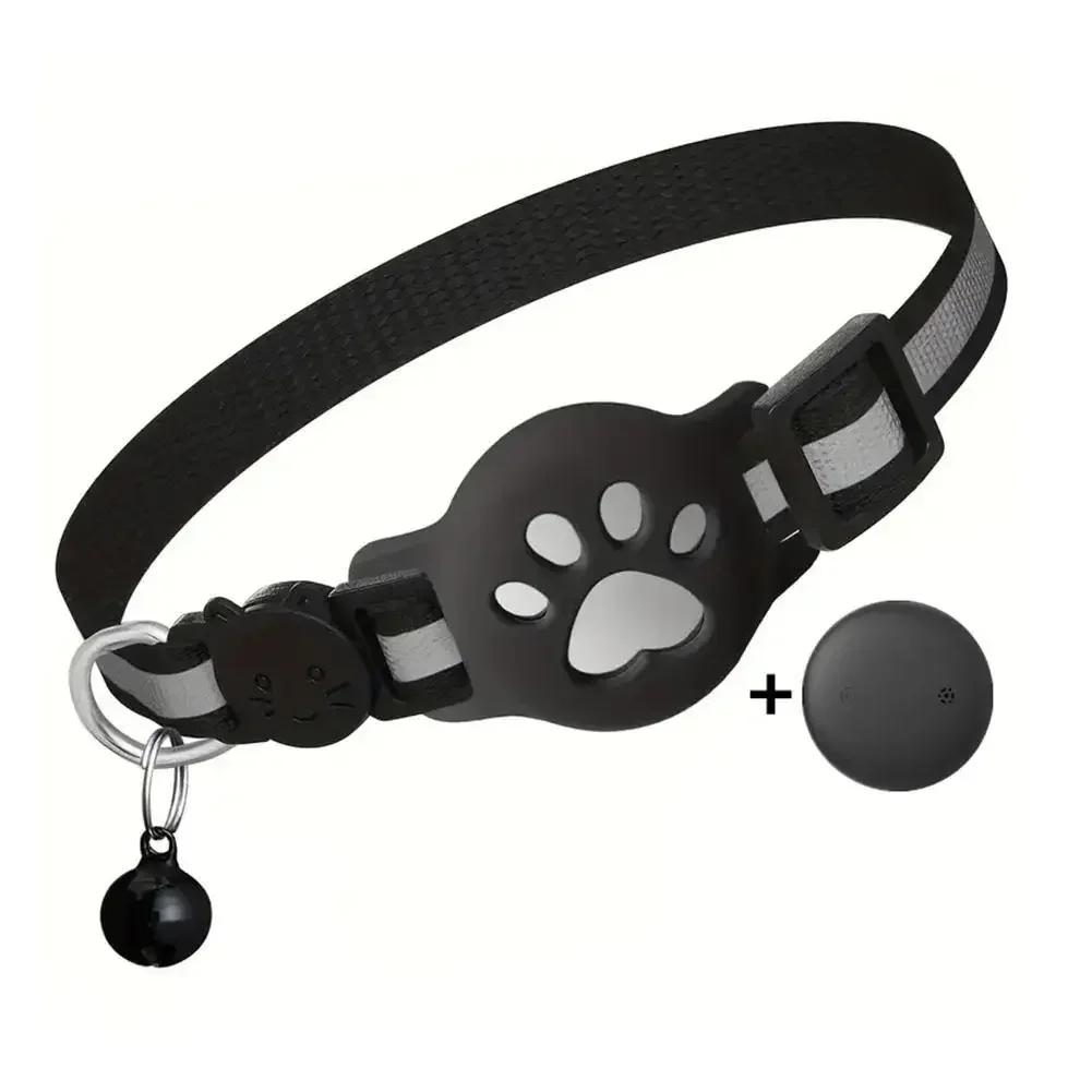 

GPS-нашийник для кота зі світловідбиваючим ремінцем, Міні-пристрій для відстеження домашніх тварин у реальному часі, Водонепроникний шукач проти втрати для кошеняти на відкритому повітрі A1 H9S3