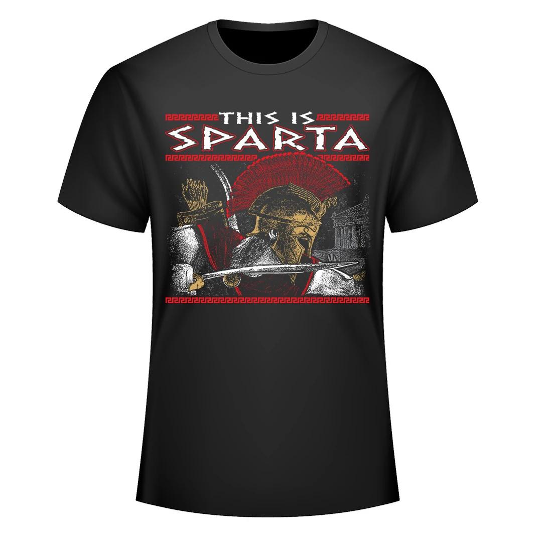 

This Is Sparta T-Shirt 100% Cotton O-Neck Summer Short Sleeve Casual Mens T-shirt Size S-3XL S