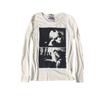 Y2K Streetwear Long Sleeve Tee Abstract Print Casual Punk Style Unisex T-Shirt Teens