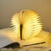Rechargeable LED Book Lamp,Wooden Night Light,Portable Desktop Light,Foldable Reading Lamp,Home Library Bedside Ambient Lighting