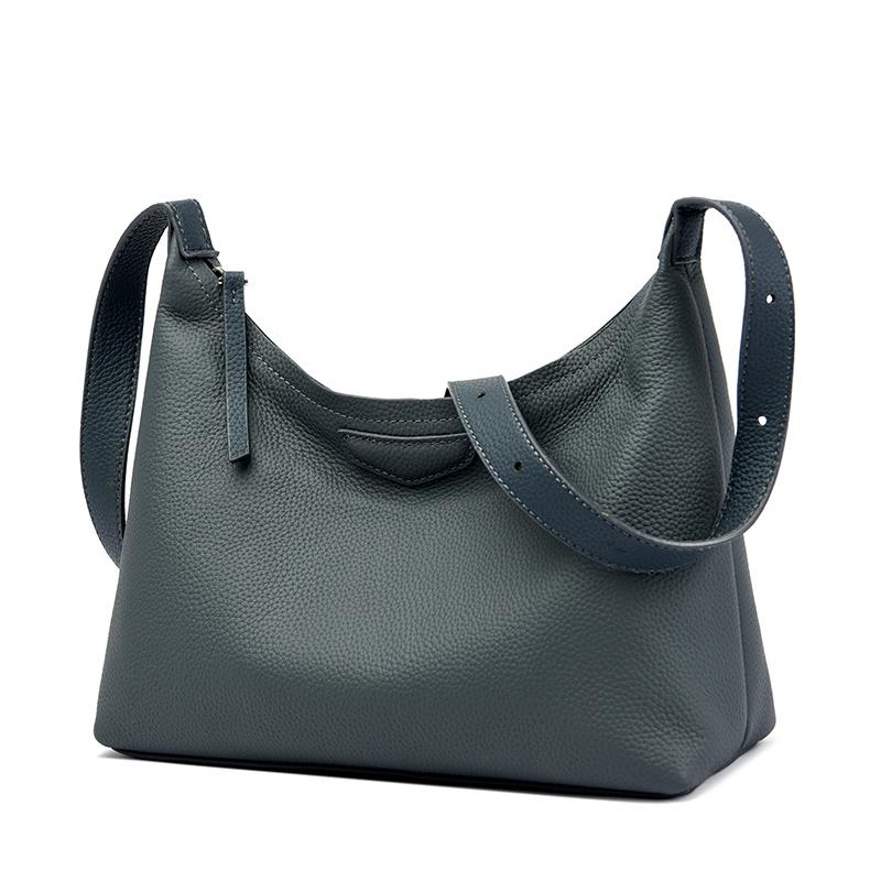 Genuine Leather Bag for Women Shoulder Crossbody Bag Soft Cow Leather Large Capacity Messenger Bag