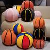 High Quality Basketball Plush Cushion Realistic Sports Ball Shaped Stuffed Pillow Soft Fluffy Throw Pillow For Home Decor Gifts