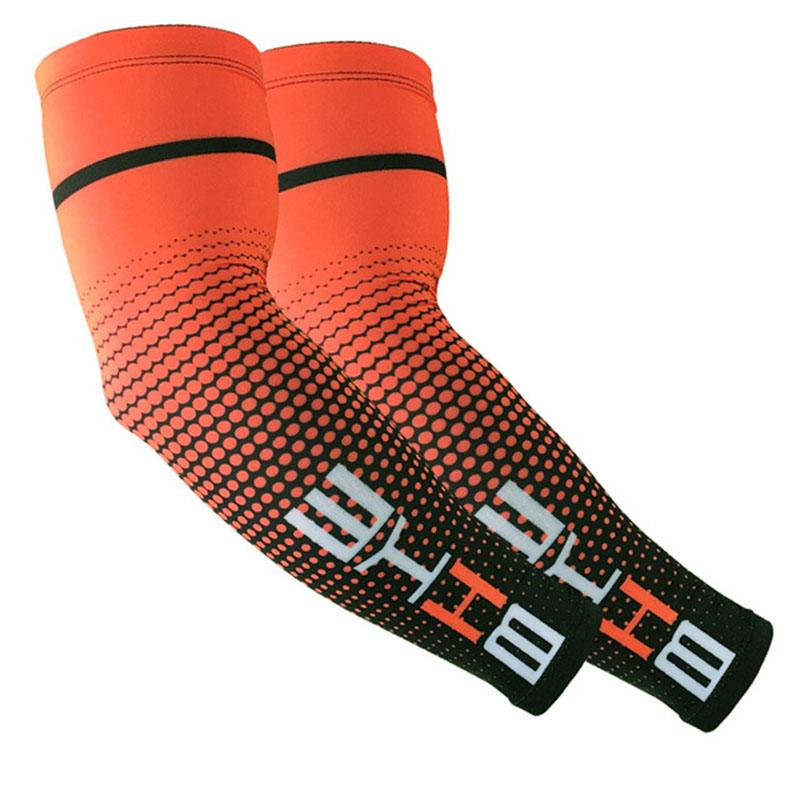 Confezione da 2 copribraccia da ciclismo, protezione solare UV, polsini e scaldabraccia da basket