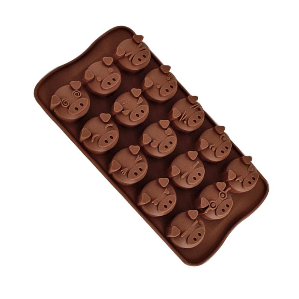 

Форма для шоколада в виде свиньи с улыбающимся лицом, мини-форма для какашек, забавная форма для мыла, силиконовая форма для какашек, помадка pig