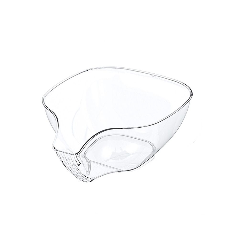 Plastic Draining Bowl Storage Vegetable Fruit Washing Rice Washing Basket for Household