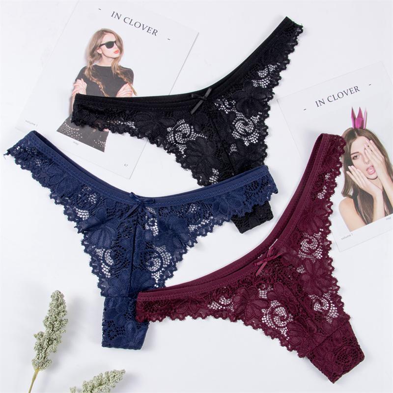 Chiloți cu flori Slip G-String Chiloți de damă cu talie joasă Tanga Intimate Lenjerie de dormit Lenjerie Lenjerie de corp Tanga Calcinhas Bragas