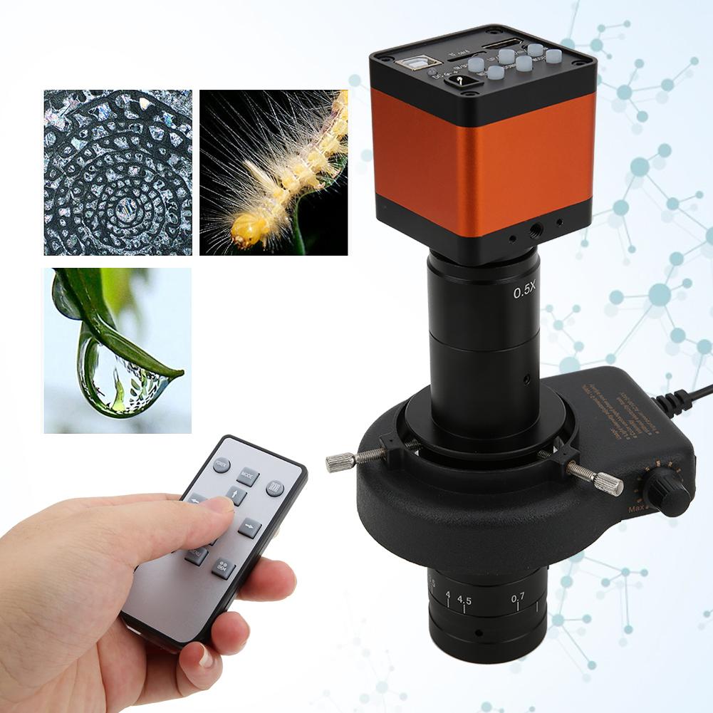 48MP High Definition USB Dual Output Industrial Microscope Camera with 180X Lens 56LED LightUS Plug 100 240V