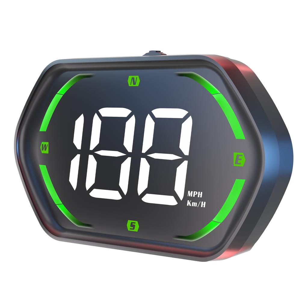 Car Hd-Up Display, GPS meter With MPH/ , Overspeed Alarm, Auto Brightness Adjustment, Plug and Play for All Vehicles