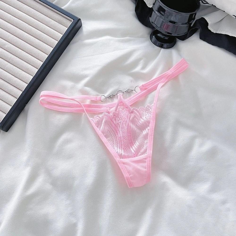 Low Waist Lace Panties Chain Thin Belt Thong Sweet Fashion Underwear for Women  Women