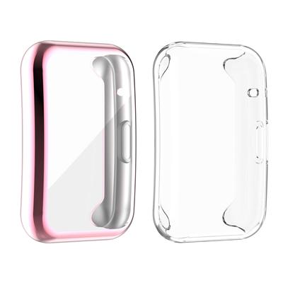 Case Compatible for HUAWEI Watch FIT Full Cover Case Screen Protector Soft TPU Scratch Resistant All Around Protective