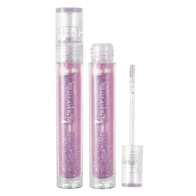Shimmering Water Glass Lip Gloss: Moisturizing, Rich Shine for Students & Parties