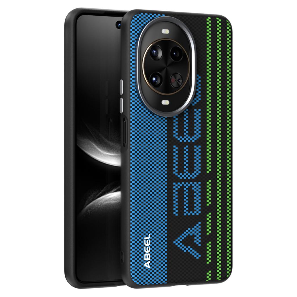 ABEEL For Huawei Nova 14 Pro 5G Case Compatible with MagSafe Printed PC TPU Aluminum Alloy Leather Phone Cover