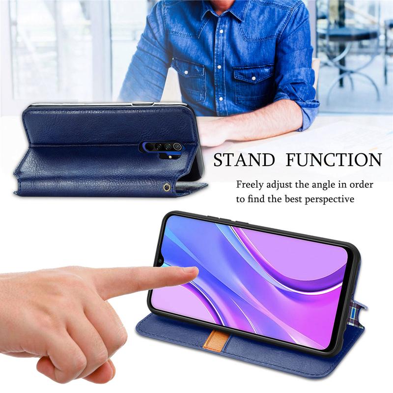 Woven Pattern Leather Flip Book Case For Xiaomi Redmi Note 10 Pro 10S 9T 9S 8T 9 Pro 9AT 9C Mi 10S 10 10T Pro Note 10 Lite Poco M3 X3 NFC Wallet Cover