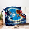 "Avventura di Tom & Jerry: Stampa Poster Cartone Animato Classico"Coperta in Flanella Coperta da Lancio per Divano, Letto, Viaggio, Campeggio, Ufficio