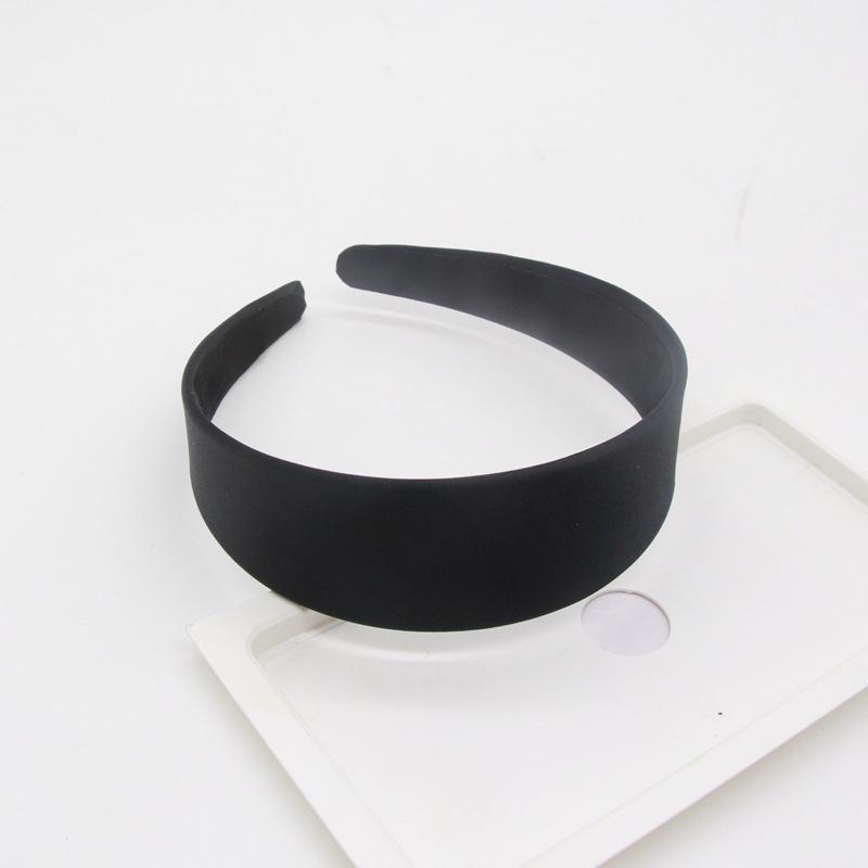 Korean Silk Satin Headband - 4cm Widened Fairy Style