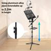 GUITTO GMS-01 Portabelt Notställ Avtagbart Multifunktionellt Livestreaming Mikrofonstativ för