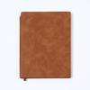 A5 Suede Sheepskin Notebook with Custom Gold & Silver Logo Hot Stamping for Business Meetings