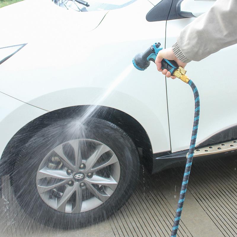 10-Function Telescopic Garden & Car Washing Water Gun with Shower Nozzle