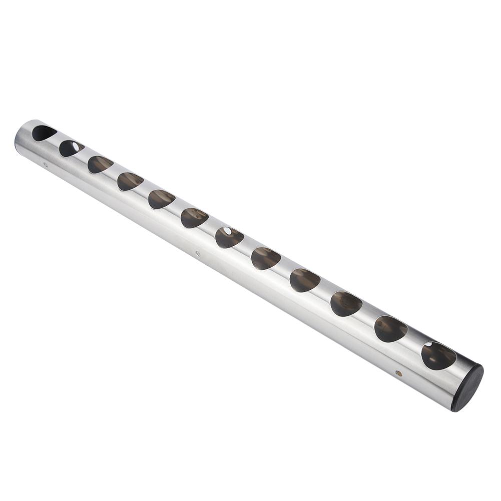 Stainless Steel Wine Rack Wall Mounted Kitchen Home Bar Holder Wines Shelves(12 Holes)