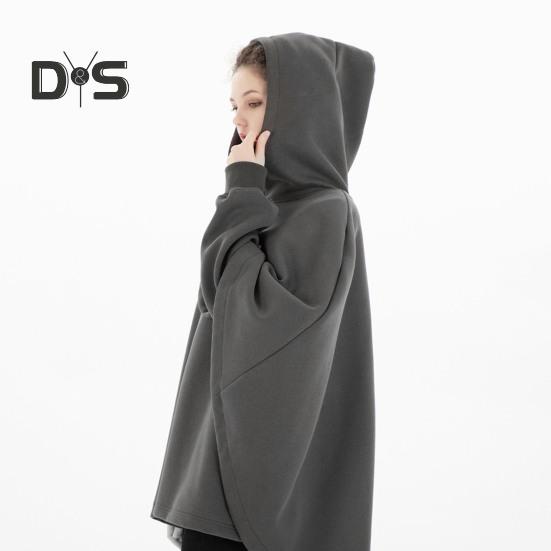 Unisex Hoodie Fake Two-piece Poncho Multi-Layered Irregular Design Thick High Collar Mechanical Style Hoodie Long-Sleeved Daily Sports Street Wear