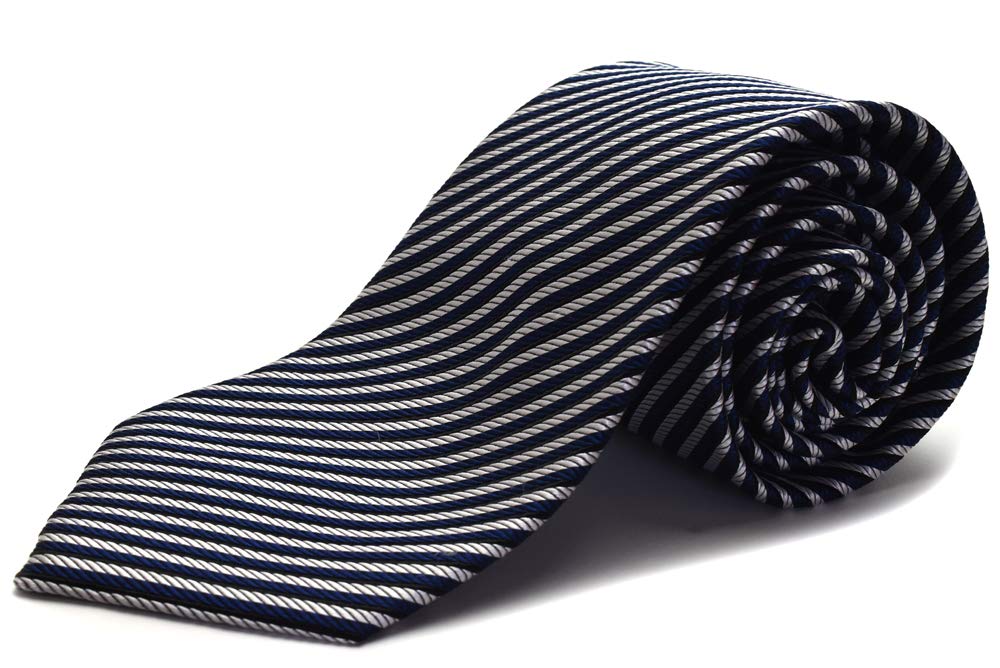 MICHIKO LONDONMLK Navy Silver Stripe MLK-251