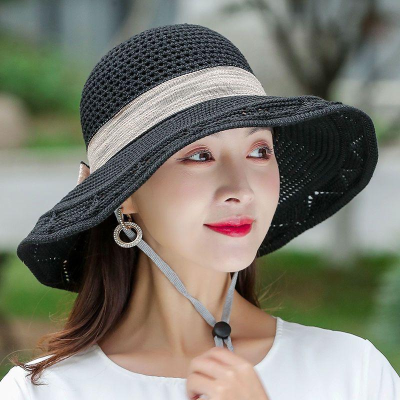 Washable Folding Hat for Summer Ladies, Sunshade Hat, Sun Hat, Large Eave Beach Cooling Hat, Basin Hat