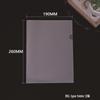 Transparent Waterproof A4 L-Shaped Document Folder with Single Clip