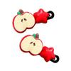 2Pcs Girls Hair Accessories Cute Apple Star Duckbill Clips for Children and Teens Party Headdress Festival Hair DecorS
