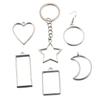 White K Alloy DIY Jewelry: Moon, Round & Heart Hollow Pendants (17 Styles)