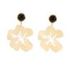 Exaggerated Acrylic Large Flower Resin Pendant Earrings for Women Fashion Jewelry Minimalist Accessories Ear Charm Jewelry
