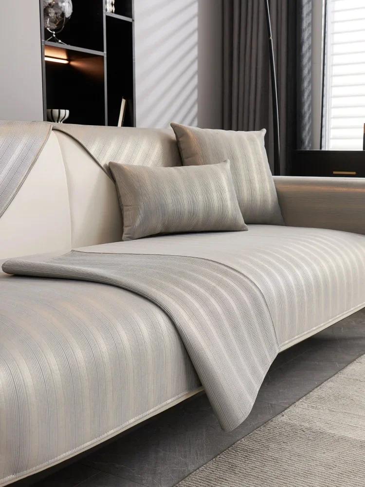 

Нескользящий коврик для дивана из шенилла, однотонный чехол для дивана в гостиную, роскошный угловой диван, подушка для сиденья, защитные чехлы для дома 70x90