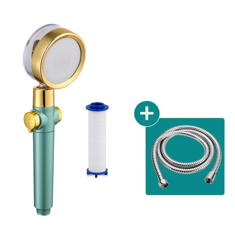 Tornado Shape Water Shower Head with Hose Shower Head High Pressure Handheld Douche Shower Filter Bathroom Accessories