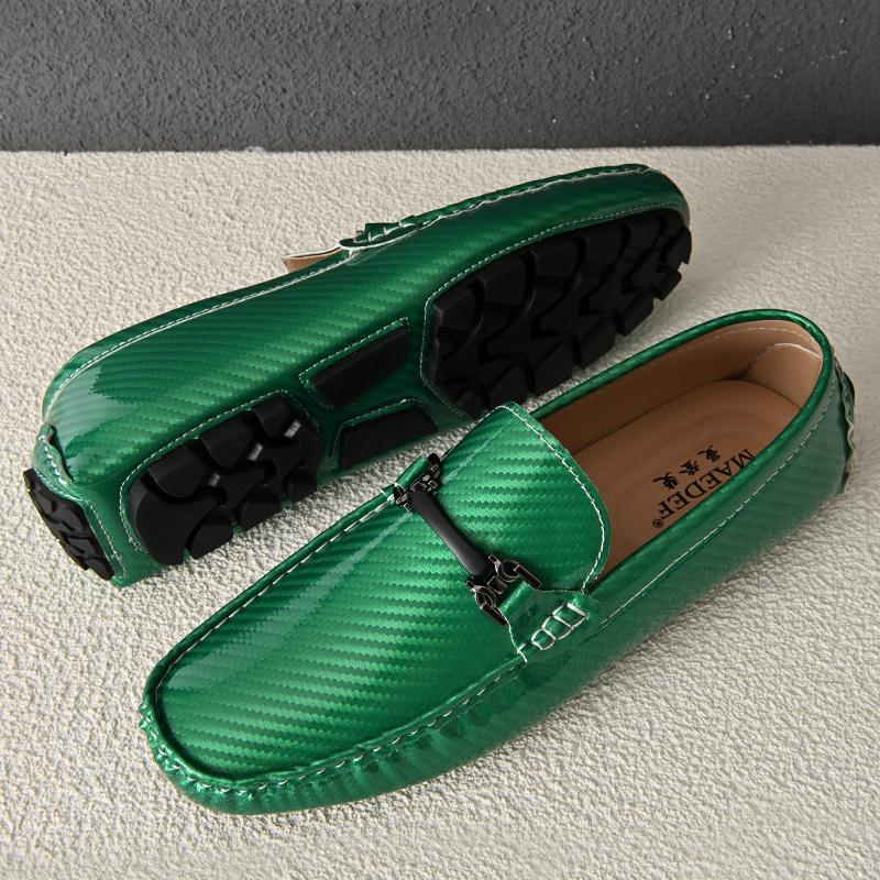 Módní mokasíny Pánské ručně vyráběné ležérní nazouvací boty PU kůže Pánské mokasíny Venkovní pohodlné prodyšné Pánské řidičské boty