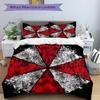 3pcs Creative Design Resident Evil Print Bedding Set (1 Cover + 2 Pillowcases, Without Inserts), This Printed Bedding Set Is Soft and