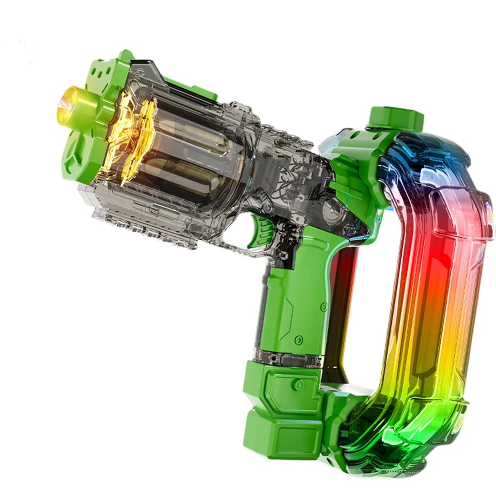 Induction Flashing Revolver Electric Water With Mechanical Linkage And Retraction, Suitable For Children's Summer Outdoor Water Festival.