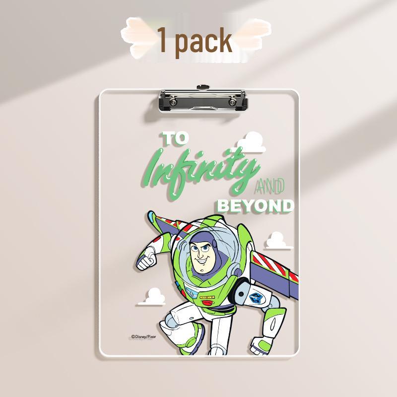 

Прозорий акриловий планшет A4 - Ударостійка ПЕТ дошка для письма з посиленим затискачем Buzz Lightyear прозорий