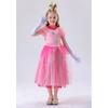 Cosplay Kids Pink Princess Dress Luigi Pink Peach Princess Dress Girl