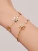 European American Fashion Zirconia Flower Heart Pendant Necklace, Bracelet, Earrings, Ring, and Bangle Set