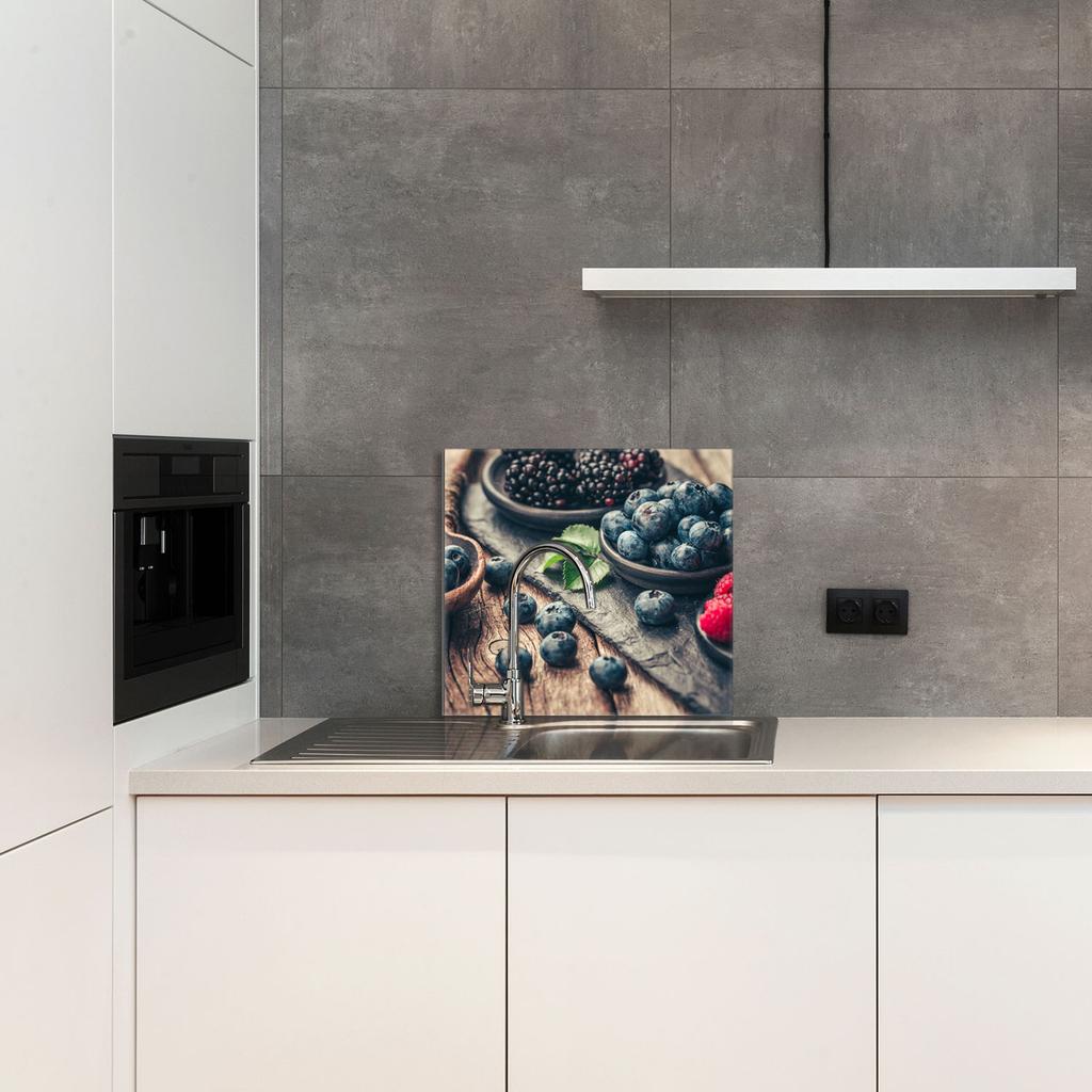 GLASPANEL FÜR DIE KÜCHE 65x60 Früchte