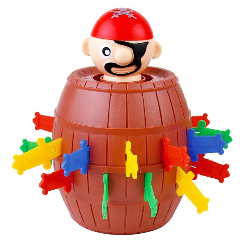 

Sword Jump Pirate Game Board Fun Pirate Barrel Toys Children Halloween Pirate Barrel Toys Parent-child Interactive Toy Boy Girls Small
