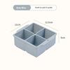 4/6/8 Grid Ice Cube Tray Silicone Ice Cube Moulds  Pot Base Packaging Box With/Without Lids Reusable Square Ice Cube Mould