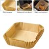 Revêtement en papier sulfurisé jetable pour friteuse à air, carré, rond, résistant à l'huile, tapis de cuisson antiadhésif, accessoires pour friteuse à air