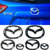 Plástico para Cx5 CX-5 Hebilla de Coche Emblema Central del Volante Insignia de Logo Frontal Trasero Pegatina Decorativa de Repuesto para Coche