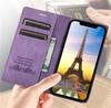 Étui portefeuille - Samsung Galaxy A16 (4G &amp; 5G) - Violet - Daim synthétique - Fermeture aimantée