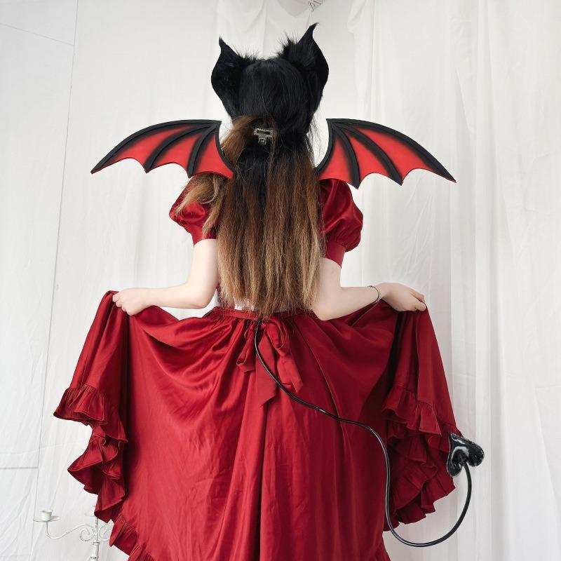 COS Comic Con Stage Performance Accessories Internet celebrities Live Props Bat Beast Ears Headband Wings Halloween Headdress