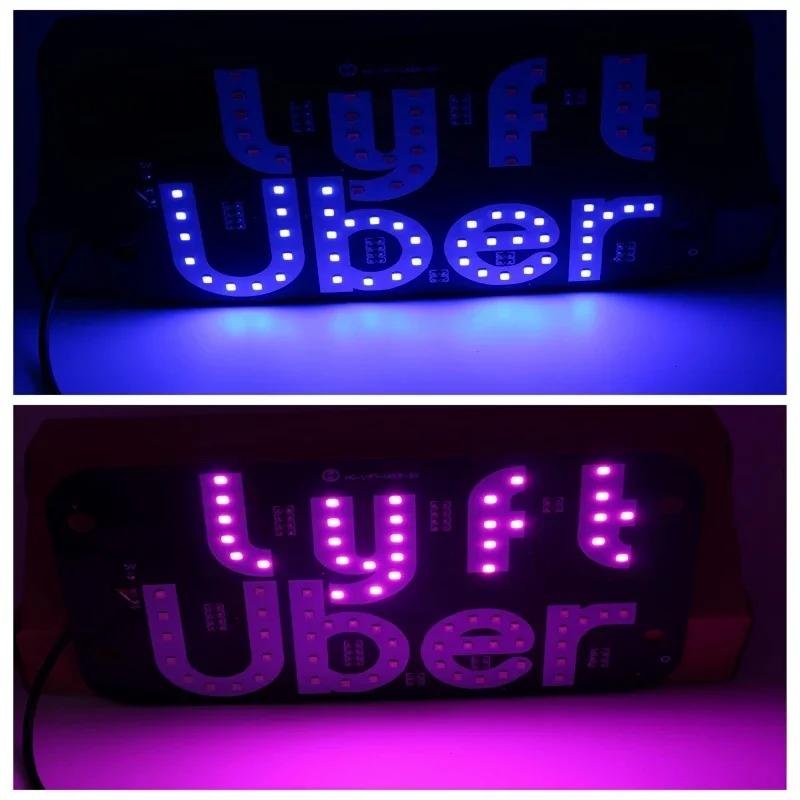 

Световой знак такси на лобовое стекло, автомобильные светодиодные габаритные огни с мощными присосками, питание от USB, декорация, светящиеся буквы, табло для карточек