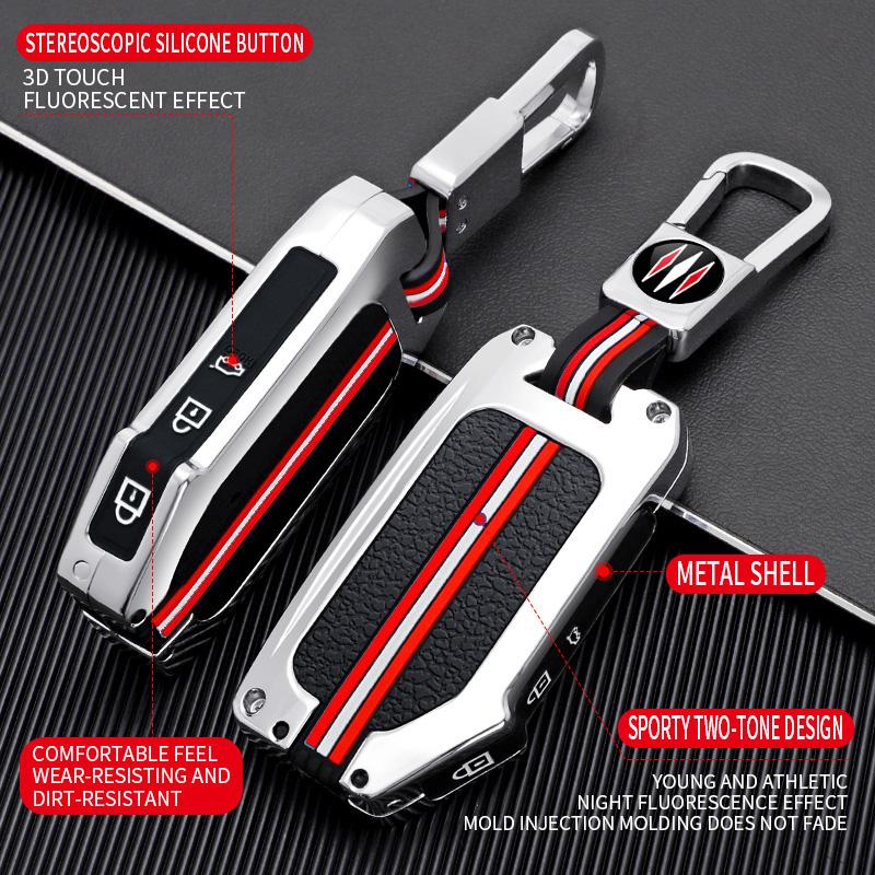 Zinc Alloy Car Key Case Shell Fob For Kia Sportage  Kia Ray Sorento Soul Telluride Cerato  K5 K8 Car Interior Accessory